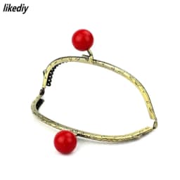 1 Piece 12.5 CM Antique Bronze Arc-shaped Candy Head Metal Purse Frame Kiss Clasp DIY Bag Accessories