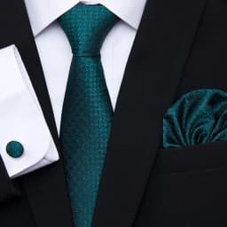 Hot Sale 7.5 cm Tie Pocket Squares Cufflink Set Necktie Pink Purple Hombre Printed Formal Clothing Accessories Fit Party