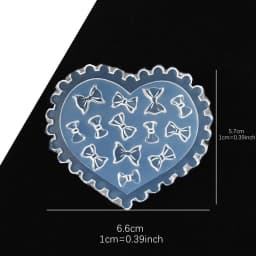 SNASAN Tiny Flower Heart Dolphin Gemstone Beauty Nail Art Resin Silicone Mould DIY Handmade Tool Small Beads Resin Silicone Mold
