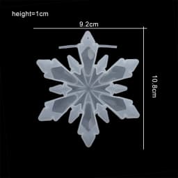 New Christmas Multi Shapes Snowflake Pendant Silicone Mold Hanging Epoxy Resin Mould For DIY Christmas Tree Decor Jewelry Making