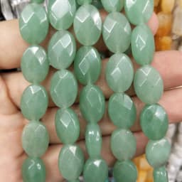 8 10 12mm Faceted Natural Stone Oval Shape Agates Crystal Turquoises Beads For Jewelry Making DIY Necklace Bracelet Accessories