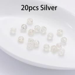 20-40pcs Silicone Rubber Ear Back Stoppers Silicone Coated Hamburger Ear Plugs For Jewelry Making DIY Earring Accessories