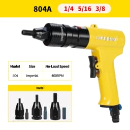 Pneumatic Air Rivet Nut Guns Insert threaded Pull Setter Riveters Riveting Nuts Rivnut Tool for M3 M4 M5 M6 M8 M10 M12 Nuts