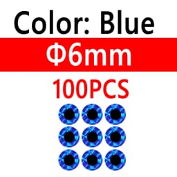 100pcs 2D Metal Jigs Lure DIY Fish Eyes Holographic Flat Fishing Fly Eyes Sticker for Slow Jigging Fishing Lure Baits 3mm-12mm
