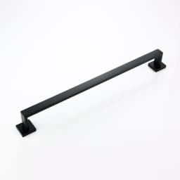 Bathroom Hardware Black Wall Mounted Bath Towel Holder Bathroom Towel Racks Clothes Hanger For Hotel Home In Matte Black