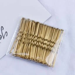 50pcs Hair Waved U-shaped Bobby Pin Barrette Salon Grip Clip Hairpins Black Metal Hair Accessories For Bun Gifts