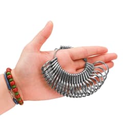 10 Style Finger Sizes Measuring Equipment Metal Stick Ring Sizer Ring Stick Enlarger Mandrel Gauge Tools Set For Jewelry Making