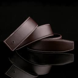 ECHAIN Vintage Luxury Designer Belts Men High Quality Male Women H Belt Genuine Real Leather without Buckle Strap for Jeans
