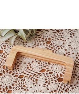 1 Sets 20 Cm Wholesale Wood Kiss Lock Handmade Screws Holes Sewing Wooden Purse Frame Handbag Accessories Wood Purse Bag Handles
