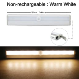 10LEDs Induction Light Motion Sensor Led Night Light USB Rechargeable or AAA battery Magnet Sensor Night Lamp for Wardrobe