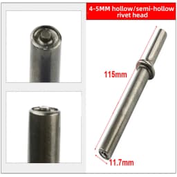 HIFESON 2/3/4/5/6/8MM Pneumatic Rivet Head Semi-Hollow Solid Rivet Head Pneumatic Hammer Traffic Advertising Sign Rivet Head