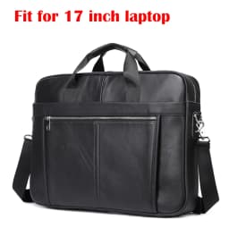 WESTAL 17'' Laptop Bag for Men Briefcases Genuine Leather Totes a4 Document Bags Men's Business Bag Leather Men Handbags 5013