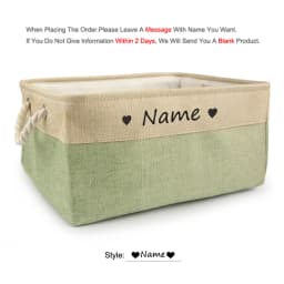 Personalized Dog Toy Basket Free Print Pet Storage Box Cat DIY Custom Name Toys Clothes Accessories Organize Storage