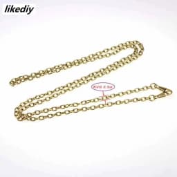 1 Piece About Length 120 CM Width 0.5cm O Type Replacement Metal Purse Chain For Shoulder Cross Body Handbags Bag Accessories