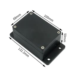 Black and white outdoor waterproof box Plastic box Electronic engineering box instrument waterproof junction box shell