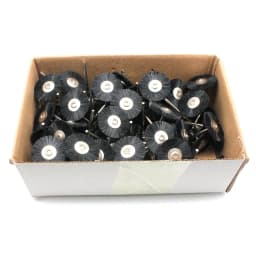 144pcs 22mm Abrasive Brushes 2.35mm Shank Jewelry Polishing Wheel for Dremel Power Tool Accessories
