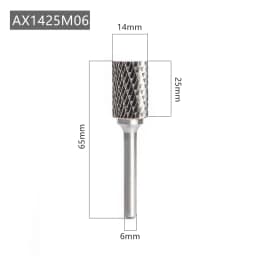 AX Type Head Tungsten Carbide Alloy Rotary File Drill Milling Burr Die Grinder Abrasive Tools Carving Bit Point