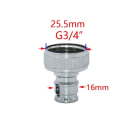 1/2 3/4 5/8 1" Thread Quick Connector Brass Garden Watering Adapter Drip Irrigation Copper Hose Quick Connector Fittings 1 Pcs
