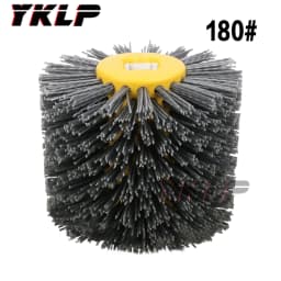 1 pcs 120*100*20mm Nylon Abrasive Wire Drum Polishing Wheel Electric Brush for Woodworking Metalworking Grit 80/120/180/240/320