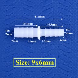 5~200pcs 4~12mm To 2.4~9mm PE Plastic Pagoda Reducing Direct Connector Aquarium Tank Air Pump Adapter Irrigation Pipe Hose Joint