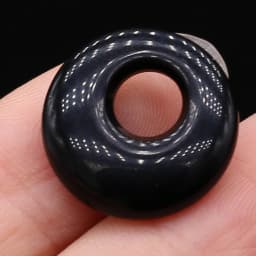 2Pcs Natural Stone Pendants Round Lapis lazuli BIg Hole India Agates Charms for Jewelry Necklace Earring Accessories 18mm