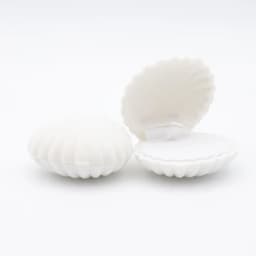 1 Piece Shell Shape Lovely Velvet Wedding Engagement Bracelet Display Gift Jewelry Box Necklace Holder Stand Earrings Organizer