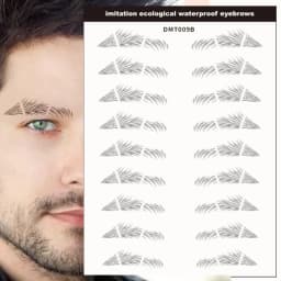 6D Eyebrow Tattoo Sticker Waterproof Eyebrow Templates Tools Cosmetics Professional Makeup Eye Brow Shaper Eyebrows Sticker