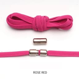 New Flat No Tie Shoelaces Elastic Metal Lock Shoe laces Special Creative Kids Adult Unisex Sneakers Shoelace Fast Lazy Laces