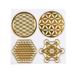 7 Chakra Geometric Copper Energy Tower Orgonite Stickers Flower Life Tree Pyramid Epoxy Resin Material Jewelry Making