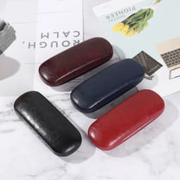 1PC Woman Hard Frame Sunglasses Reading Glasses Case PU Pearlescent Glasses Box Men Eyewear Cases Eyewear Protector