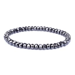 Weight Loss No Magnetic Therapy Bracelet For Men Women Geometric Black Hematite Stone Beads Stretch Health Care Bracelet Jewelry