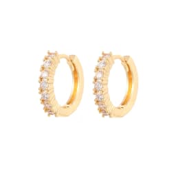 CRMYA Gold Silver Filled Several Sizes Hoop Earring CZ Zircon Heart Higgle Earrings For Women Jewelry Wholesale Aretes De Mujer