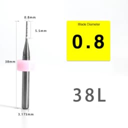 VACK 10Pcs/lot Endmill 0.5-3.175mm Corn Carbide Tungsten PCB Milling Cutter Set PCB Machine Router Bit Engraving End Mill Tools