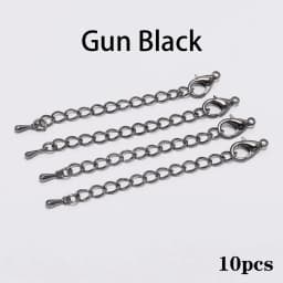 10/20pcs/lot 50 70mm Metal Extended Extension Tail Chain Lobster Clasps Connector For DIY Jewelry Bracelet Necklace Wholesale