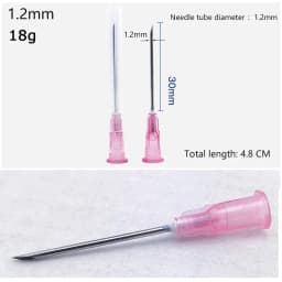 25 Pcs Sharp Pointed Needles Individually Packaged 16G/18G/20/21/22/23/25/26G Glue Dispenser Tool