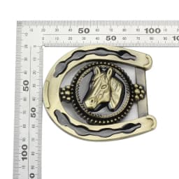 Belt Buckle DIY Dccessories Horseshoe Riding Pattern Bronze Equestrian Metal Smooth Buckle