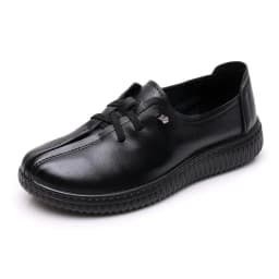 Lace Up Flats Women's Oxfords Split Leather Shoes Female Designer Loafers Woman Black Slip Ons Ladies Driving Shoes Retro Loafer