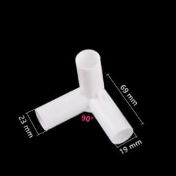 19mm PVC Straight Elbow Cross Connector Joint 60 90 120 135 Degree Tee Connector PVC Pipe Fitting DIY Tent Fixed Fittings