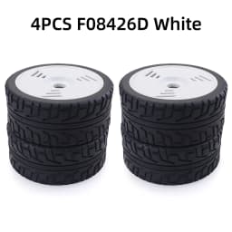 ZD Racing 100mm Rubber Tyres Wheels 17mm Hex for Redcat HSP HPI Kyosho Hobao Team Losi Carson 1/8 Buggy On-road RC Car