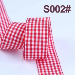 5Yards/Roll Plaid Ribbons Grosgrain Ribbon Gift Wrapping Polyester Ribbon Handmade DIY Bow Wedding Party Home Decor