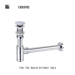 Bathroom Siphon Sink Drain Pipe Brass Deodorization Waste Bottle Trap Black Brushed Gold Chrome Pop Up Drain Stopper Rose Gold