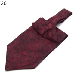 Men Vintage Polka Dot Wedding Formal Cravat Ascot Self British Style Gentleman Polyester Silk Paisley Neck Tie Suit Wedding