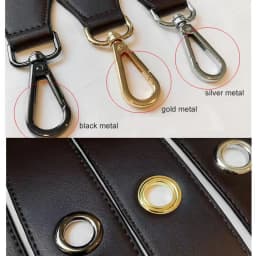 PU Leather Rivet Bag Strap Women Shoulder Crossbody Bag Belt Solid Wide Strap Bag Part Accessories Female Messenger Bag Strap