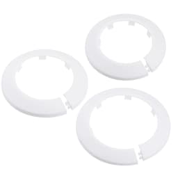 uxcell 2 Pcs Pipe Collar 64/75/90mm PP Radiator Escutcheon Water Pipe Cover Decoration White