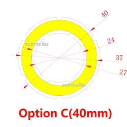 2W-12W Angel Eyes LED COB Light Source Annual Shape 12V DC 20mm-120mm COB Ring LED Cold Warm White Light Source for DIY Bulb