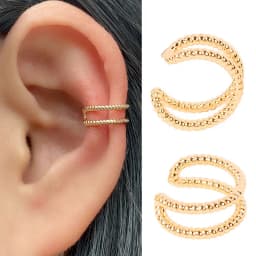 Fashion Ear Cuff Clip Earring Without Piercing Gold Silver Color Star Heart Chain Geometry Cartilage Earcuff Women Party Jewelry
