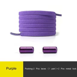 Multicolor Lock No Tie Shoe laces Elastic Sneakers Laces For Kids Adults and Elderly Quick Elastic Athletic Running Shoelace