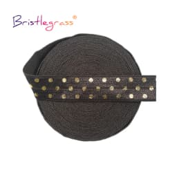 BRISTLEGRASS 2 5 10 Yard 5/8" 15mm Evil Eye Hamsa Hand Foil Print Fold Over Elastics FOE Spandex Bands Tape Hair Tie Sewing Trim