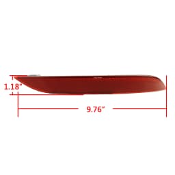 Right Side Red Lens Rear Bumper Reflector Tail No Light For BMW 5-Series E60 E61 2003-2007