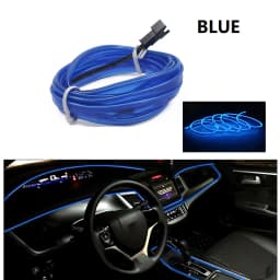 1/2/3/4/5M Car Interior Led Decorative Lamp EL Wiring Neon Strip For Auto DIY Flexible Ambient Light USB Cigar Atmosphere Diode